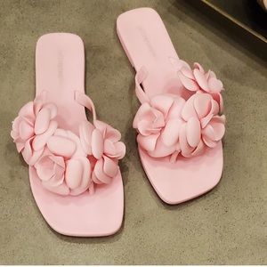 Jeffrey Campbell fleuris jelly flip flop pink matte NWT size 8 women’s no box